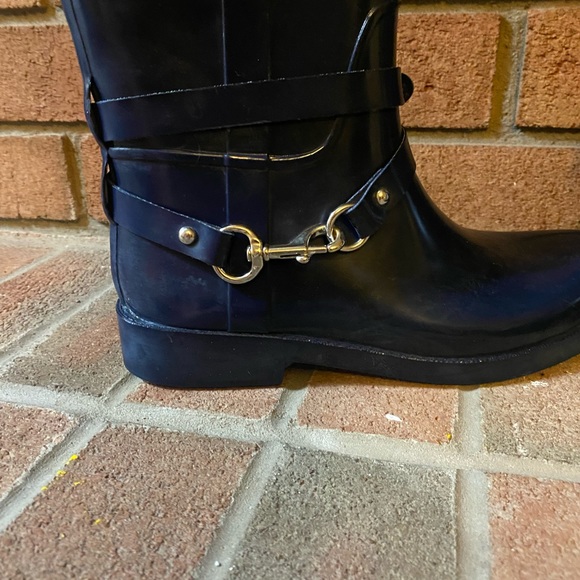 Coach Lori Navy 9M Rain Boots - Picture 6 of 6
